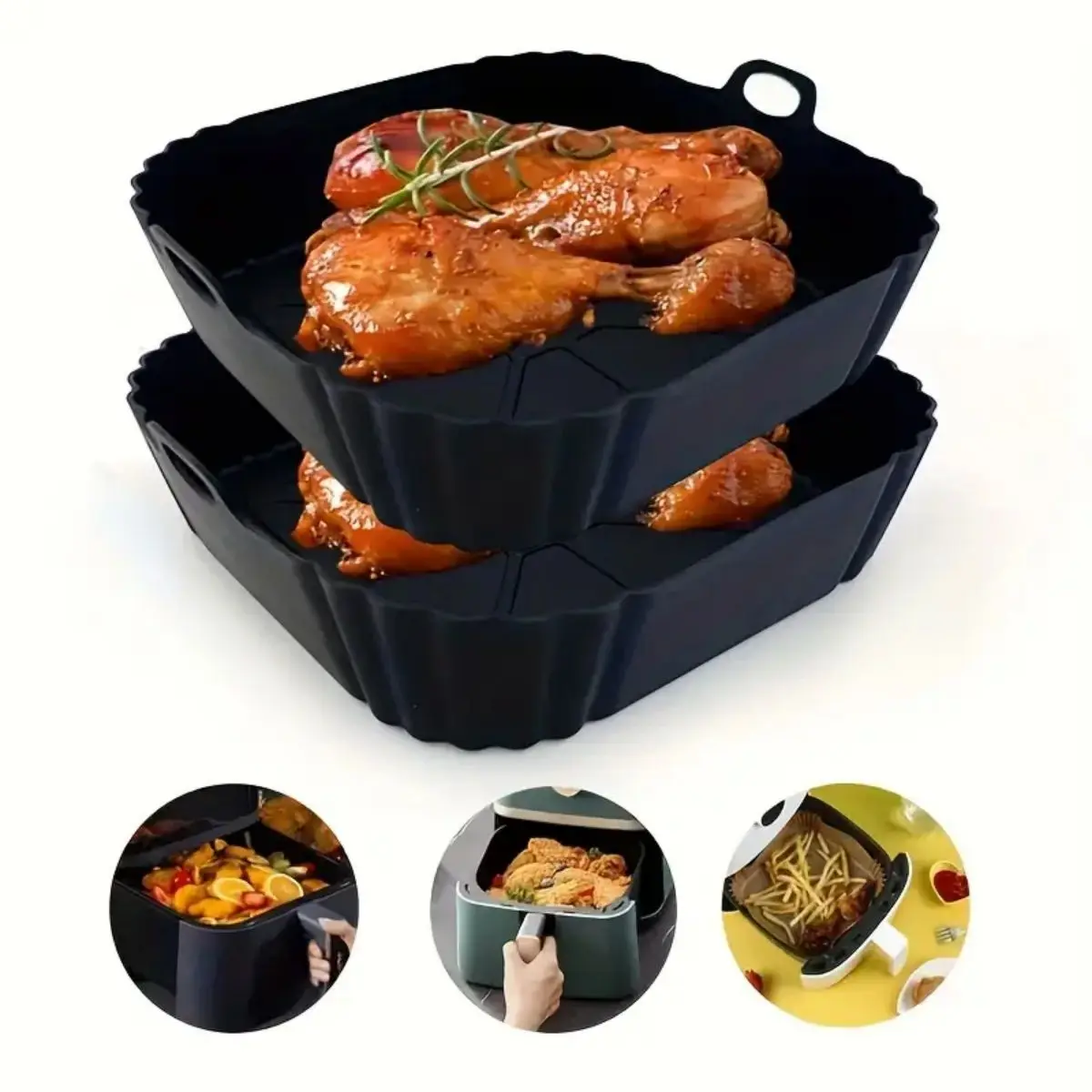 Reusable Air Fryer Silicone Po - Air Fryer Silicone Pot Liner ulasan dan harga