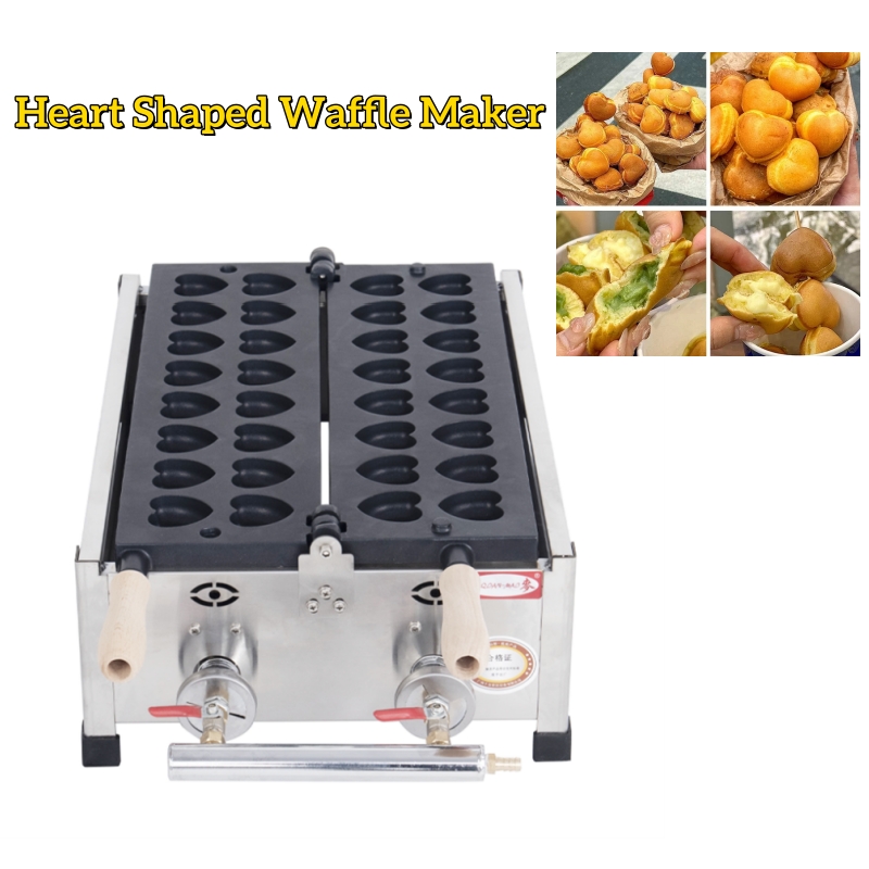 Commercial Mini Heart Shaped W - Mini Waffle Maker Machine ulasan dan harga