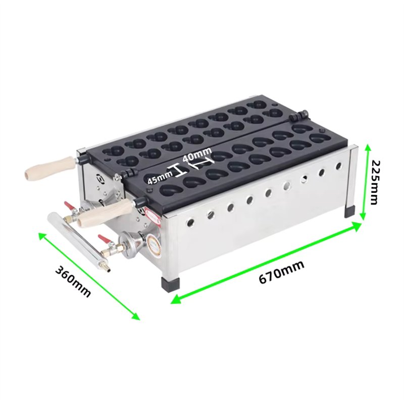 Commercial Mini Heart Shaped W - Mini Waffle Maker Machine ulasan dan harga