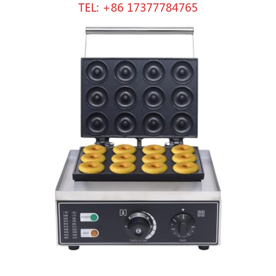 Donut Maker Nonstick 12pcs 9cm - Mini Waffle Maker Machine ulasan dan harga
