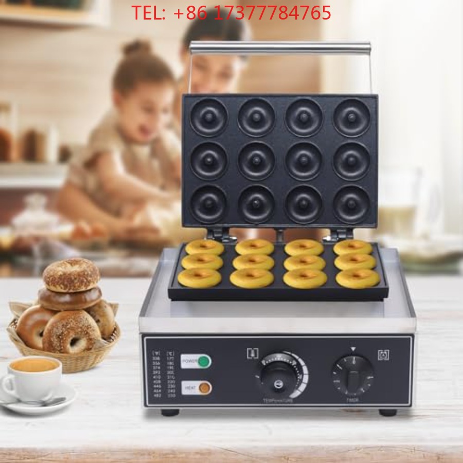 Donut Maker Nonstick 12pcs 9cm - Mini Waffle Maker Machine ulasan dan harga