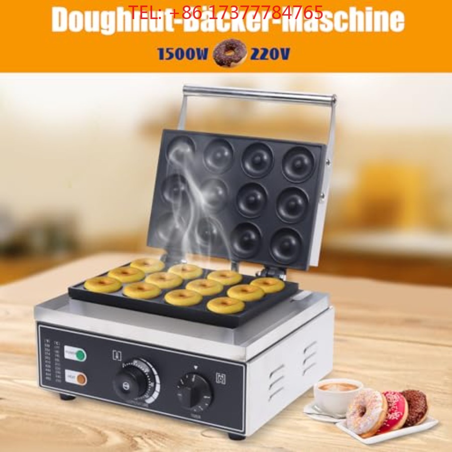 Donut Maker Nonstick 12pcs 9cm - Mini Waffle Maker Machine ulasan dan harga